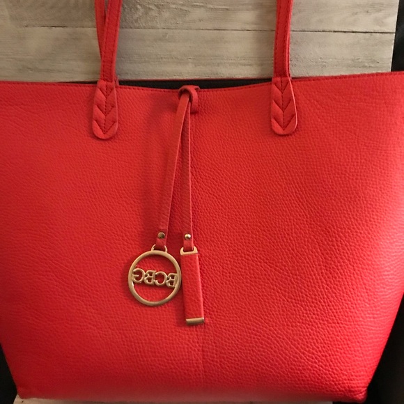 BCBG Handbags - BCBG Reversible Leather Tote Bag NWOT